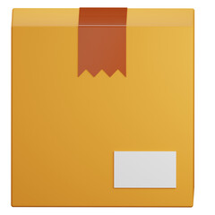 3d Render of Cardboard Package