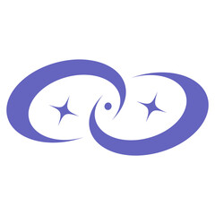 blue and white arrows