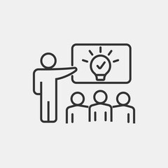 project management vector icon illustration sign. Business organisation icon for web and mobile app