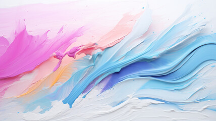 Fototapeta na wymiar Colorful pastel paint splashes background