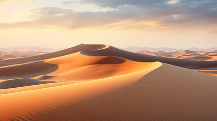 Fototapeta na wymiar desert sand dunes.Generative Ai