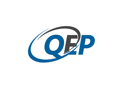 QEP letter creative modern elegant swoosh logo design