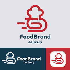 Letter G Food Fast Delivery Logo Design