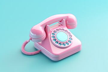 Phone Icon with Soft Pastel Hues