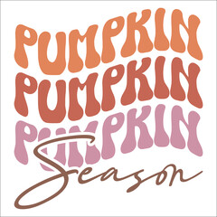 Pumpkin season,Fall Typography,Fall Vector, hand drawn, lettering ,leafs for print, decor, Ornament Bundle Design, Fall retro,