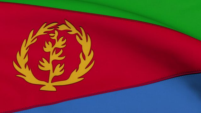 Eritrea Flag Loop Background