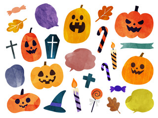 手書きハロウィンイラストセット