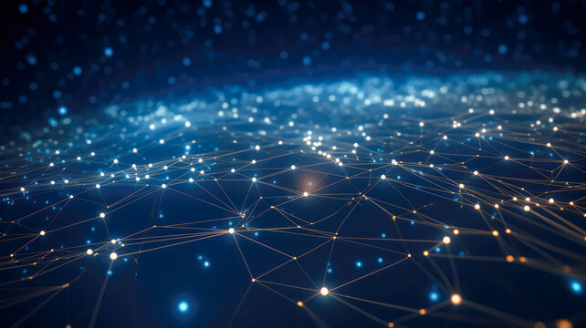 Data Visualisierung. Informationsfluss generiert mit KI