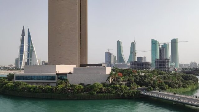 Beautiful view of Bahrain Bay, Manama, Bahrain