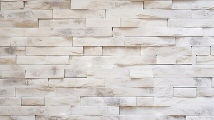 Cream and white brick wall texture background. Brickwork and stonework flooring interior rock old pattern design - stone wall background