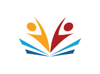 Happy kids. education concept vector. vector illustration.	