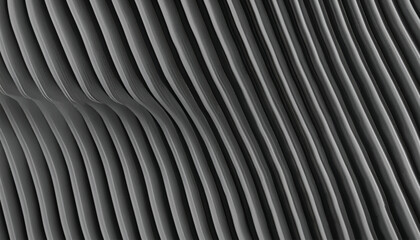 Black abstract background design. Modern wavy line pattern (guilloche curves) in monochrome colors. Premium stripe texture for banner, business backdrop. Dark horizontal vector template illustration
