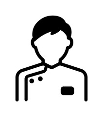 Caregiver ( therapist ) vector icon illustration