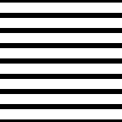 Striped seamless pattern with black and white horizontal line. Fashion graphics design for t-shirt, apparel and other print production. Strict graphic background. Retro style.