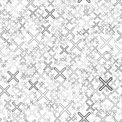 Abstract Cross random Pattern. Geometric decorative background. Ornament can be used for gift wrapping paper, pattern fills, web page background, surface textures and fabrics.