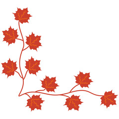 Autumn Leaves Corner Frame