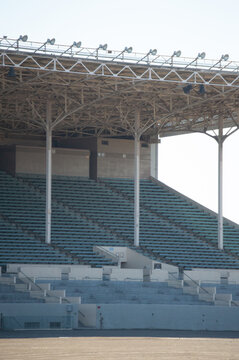Empty Stadium Seats at Horse Race Track