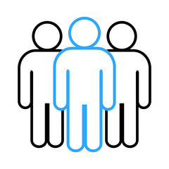 Symbol, ikona ludzi. Plik wektorowy.