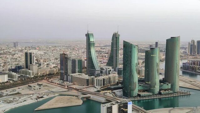 Timelapse of Manama city in Bahrain