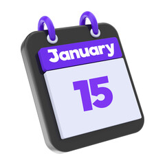 calendar 3d render of day