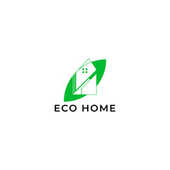 Fototapeta premium ILLUSTRATION BOTANICAL HOUSE, LEAF NATURE. ECO ELEMENT LOGO ICON GRADIENT COLOR DESIGN VECTOR FOR YOUR BRAND, BUSINESS