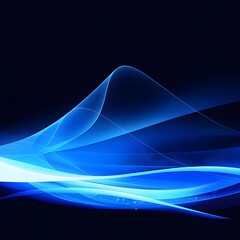 Energy Flows, abstract, blue, flow, HD wallpaper