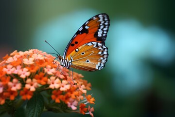 Obraz premium butterfly on flower made by midjourney