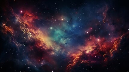 Fototapeta na wymiar Captivating star field in distant galactic expanse - mesmerizing deep space view