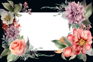 Fototapeta premium framework for photo or congratulation made by midjourney