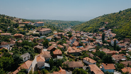 Aerial photo of Janjevo, Kosovo - 637743361