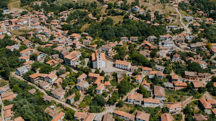 Aerial photo of Janjevo, Kosovo - 637743362