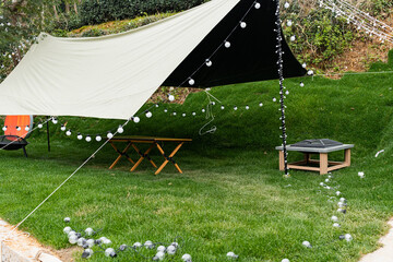 camping tent in the park © Neo_Choi