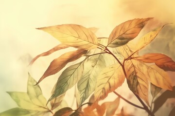autumn leaves background made by midjourney