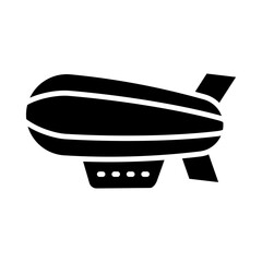 Zeppelin Glyph Icon Design © IYIKON