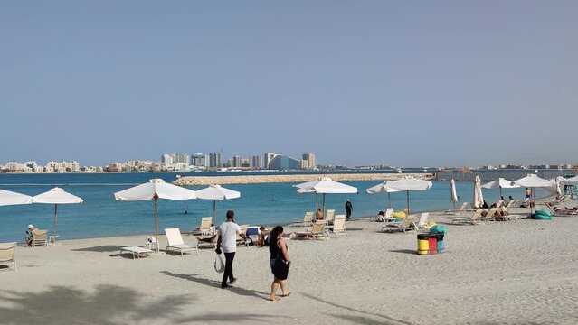 Sea beach view in Bahrain. Middle East