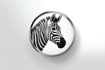 zebra skin isolated on white made by midjourney