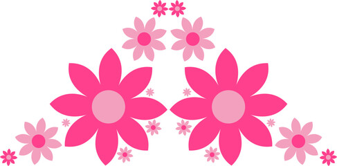 pink flower petal decoration 