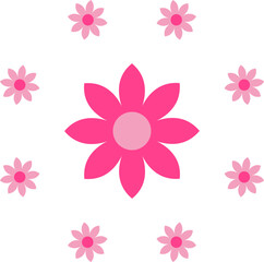 pink flower petal decoration 