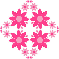 pink flower petal decoration 