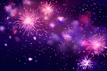 fireworks in the sky made by midjourney