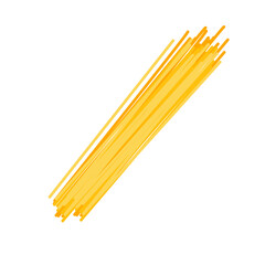 Raw dry spaghetti
