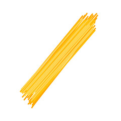 Raw dry spaghetti