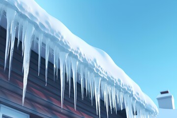 icicles on a blue sky made by midjourney