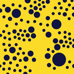 blue and yellow abstract dots pattern suitable for fabric printing