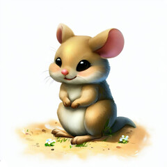 Obraz na płótnie Canvas Digital illustration of a young Kangaroo Rat