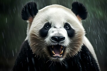giant panda bear made by midjourney