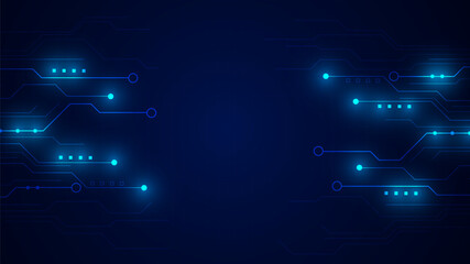 Obraz premium technology background with hi-tech digital data