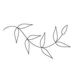 tiny plant hand drawing doodle line 