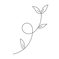 tiny plant hand drawing doodle line  © Attachai