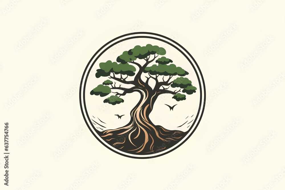 Canvas Prints illustration of a tree made by midjourney	